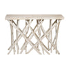 Kyra 47 " Sofa Console Table | Solid Teakwood Branch Legs | Whitewash Finish By The Urban Port