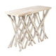 Kyra 47 " Sofa Console Table | Solid Teakwood Branch Legs | Whitewash Finish By The Urban Port