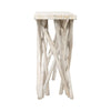 Kyra 47 " Sofa Console Table | Solid Teakwood Branch Legs | Whitewash Finish By The Urban Port