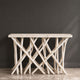 Kyra 47 " Sofa Console Table | Solid Teakwood Branch Legs | Whitewash Finish By The Urban Port