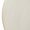Jesina 44 " Round Coffee Table | Antique White Mango Wood | Stacked Beaded Legs By The Urban Port
