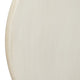 Jesina 44 " Round Coffee Table | Antique White Mango Wood | Stacked Beaded Legs By The Urban Port