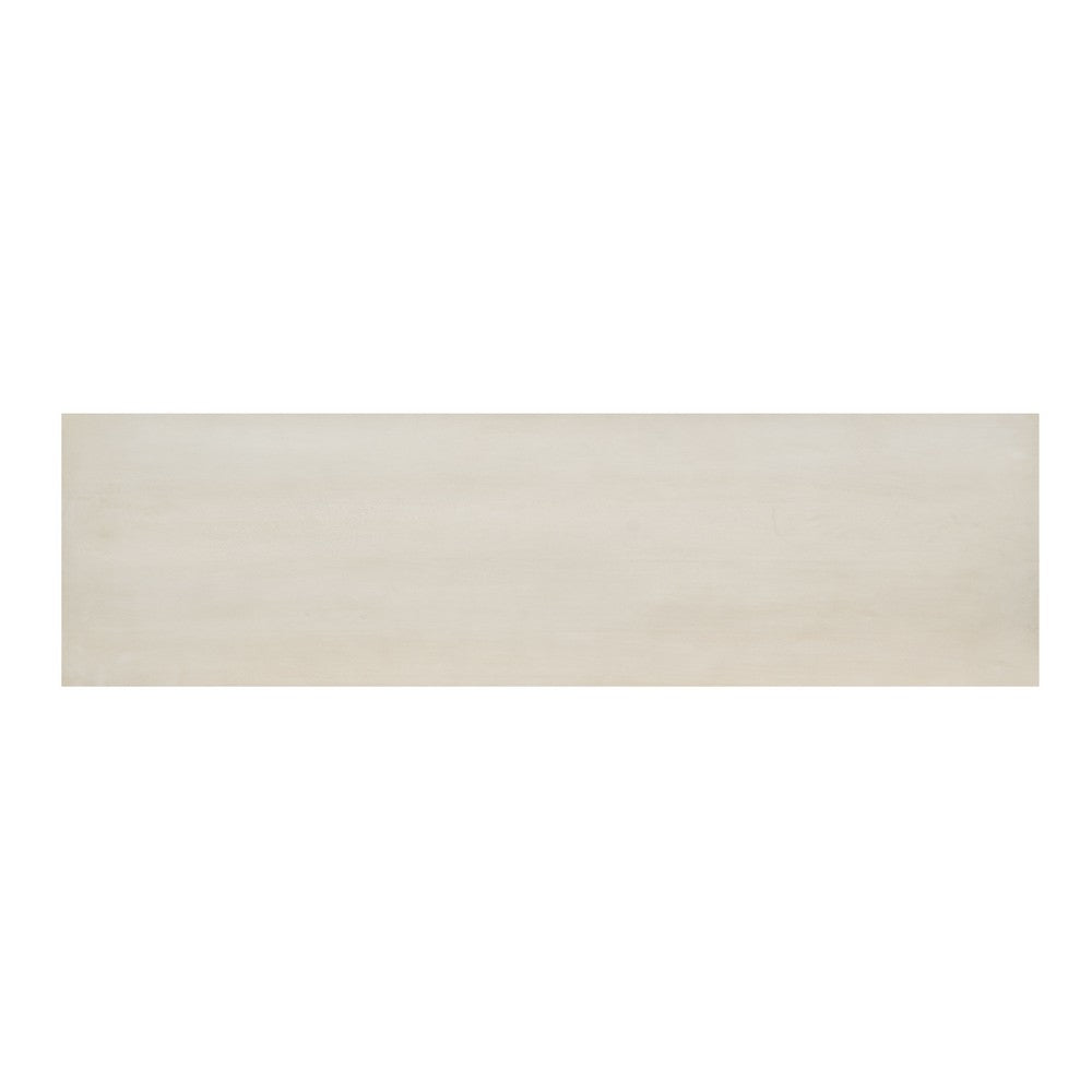 Jesina 69 " Sofa Console Table | Antique White Mango Wood | Stacked Beaded Legs By The Urban Port