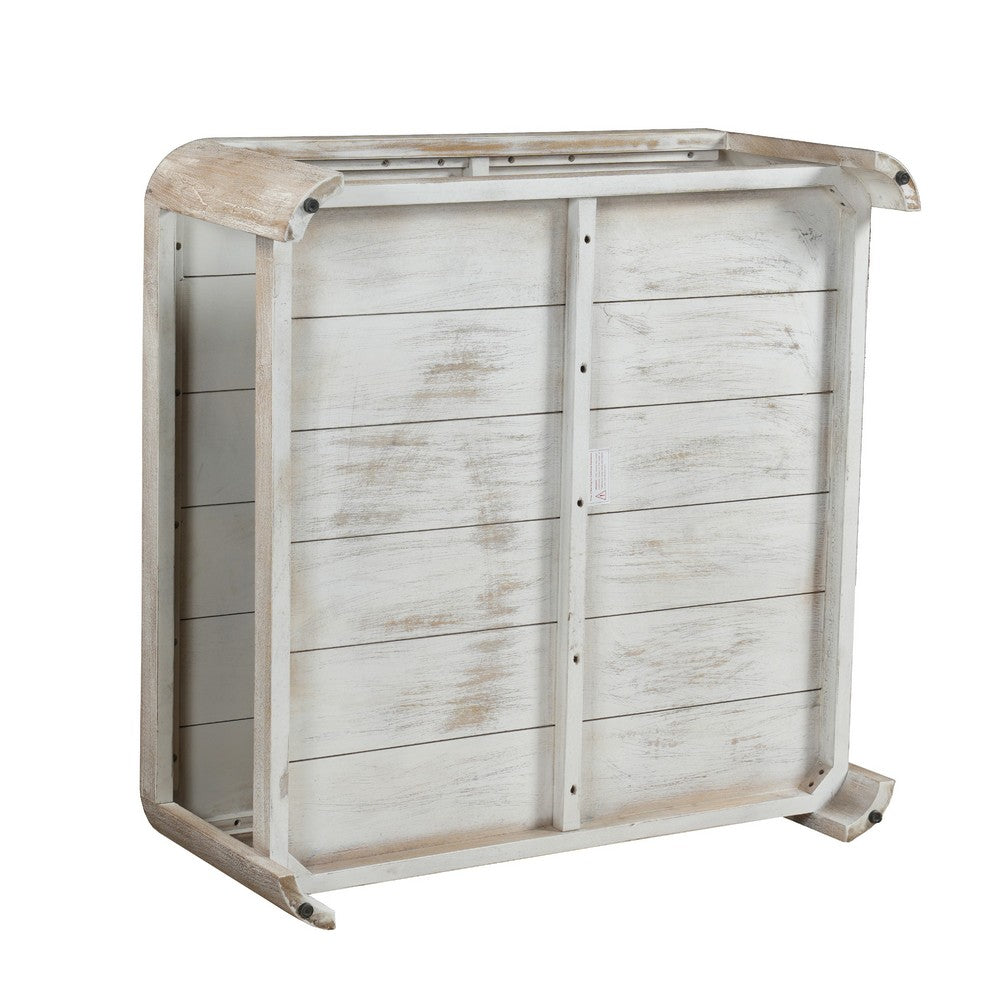 Resa 38" Square Coffee Table with Shelf | S&blasted Finish | Distressed Brown Mango Wood By The Urban Port