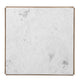 Joi 38" Square Coffee Table | Real White Marble Top | Solid Mango Wood Base | S&blasted Light Brown By The  Urban Port