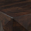 Jisaku 48" Coffee Table with Storage Drawer | 3D Diamond Carved Panels | Walnut Brown Mango Wood By The  Urban Port