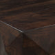 Jisaku 48" Coffee Table with Storage Drawer | 3D Diamond Carved Panels | Walnut Brown Mango Wood By The  Urban Port