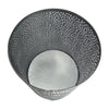 Josi 10 " Wastebasket Trash Can | Detailed Leaf Etching | Silver Finish By The Urban Port