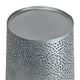 Josi 10 " Wastebasket Trash Can | Detailed Leaf Etching | Silver Finish By The Urban Port