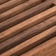Amy Indoor Outdoor Bench | 54" Slatted Seat | Cylindrical Legs | Walnut Brown Acacia Wood By The Urban Port
