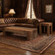 Kiosk 60 " Coffee Table | Reclaimed Wood | Rustic Brown Finish | Wide Panel Legs By The Urban Port