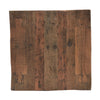 Kiosk Side End Table | Reclaimed Wood | Rustic Brown Finish | Chunky Block Legs | 20 " By The Urban Port