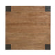 Kisa 44" Square Coffee Table | Sandblasted Block Legs | Coffee Brown Mango Wood By The Urban Port