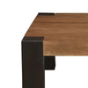 Kisa 44" Square Coffee Table | Sandblasted Block Legs | Coffee Brown Mango Wood By The Urban Port
