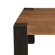 Kisa 44" Square Coffee Table | Sandblasted Block Legs | Coffee Brown Mango Wood By The Urban Port