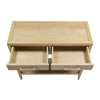 Unya 36" Sofa Console Table w Shelf | 2 Drawers | Natural Brown Mango Wood | Organic Decor By The Urban Port