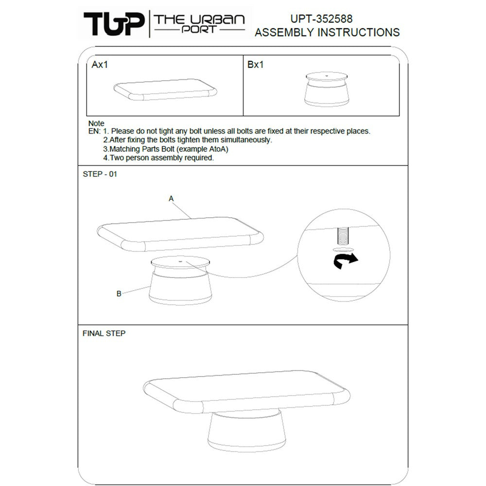 Lori 45 Inch Coffee Table | Drum Pedestal Base | Sandblasted Dark Walnut Brown | Acacia Wood By The Urban Port