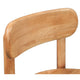 Maona Counter Stool Chair with Round Seat | Curved Open Back | Natural Brown Mango Wood By The Urban Port