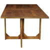 Hosa 7pc Rectangular Dining Table Set, Faux Leather Seats, Brown Mango Wood By The Urban Port