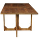 Hosa 7pc Rectangular Dining Table Set, Faux Leather Seats, Brown Mango Wood By The Urban Port