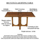 Hosa 7pc Rectangular Dining Table Set, Faux Leather Seats, Brown Mango Wood By The Urban Port