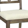 Jesa 5pc Round Dining Table Set, White Botticino Italian Marble, Walnut Brown By The Urban Port