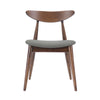 Kios 5pc Round Dining Table Set, Splayed Legs, Curved Back, Brown By The Urban Port