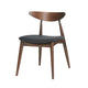 Kios 5pc Round Dining Table Set, Splayed Legs, Curved Back, Brown By The Urban Port