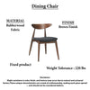 Kios 5pc Round Dining Table Set, Splayed Legs, Curved Back, Brown By The Urban Port