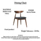 Kios 5pc Round Dining Table Set, Splayed Legs, Curved Back, Brown By The Urban Port
