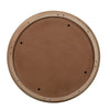 Tisa 34" Round Coffee Table | Banswara Marble Top | Organic Fluted Drum Base | Natural Brown By The Urban Port