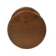 Jie Side End Table | Sculpted Pedestal Base | Walnut Brown Mango Wood | 18.5" By The Urban Port