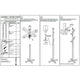 Hiya Freestanding Hat, Coat Rack | 8 Branch Hooks | Whitewash Teakwood | 72" By The Urban Port