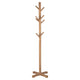 Hiya Freestanding Hat, Coat Rack | 8 Branch Hooks | Natural Brown Teakwood | 72" By The Urban Port