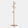 Hiya Freestanding Hat, Coat Rack | 8 Branch Hooks | Natural Brown Teakwood | 72" By The Urban Port