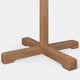 Hiya Freestanding Hat, Coat Rack | 8 Branch Hooks | Natural Brown Teakwood | 72" By The Urban Port