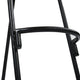Ela 24 Inch Counter Height Stool, Mango Wood Saddle Seat, Iron Frame, Brown and BlackBy The Urban Port