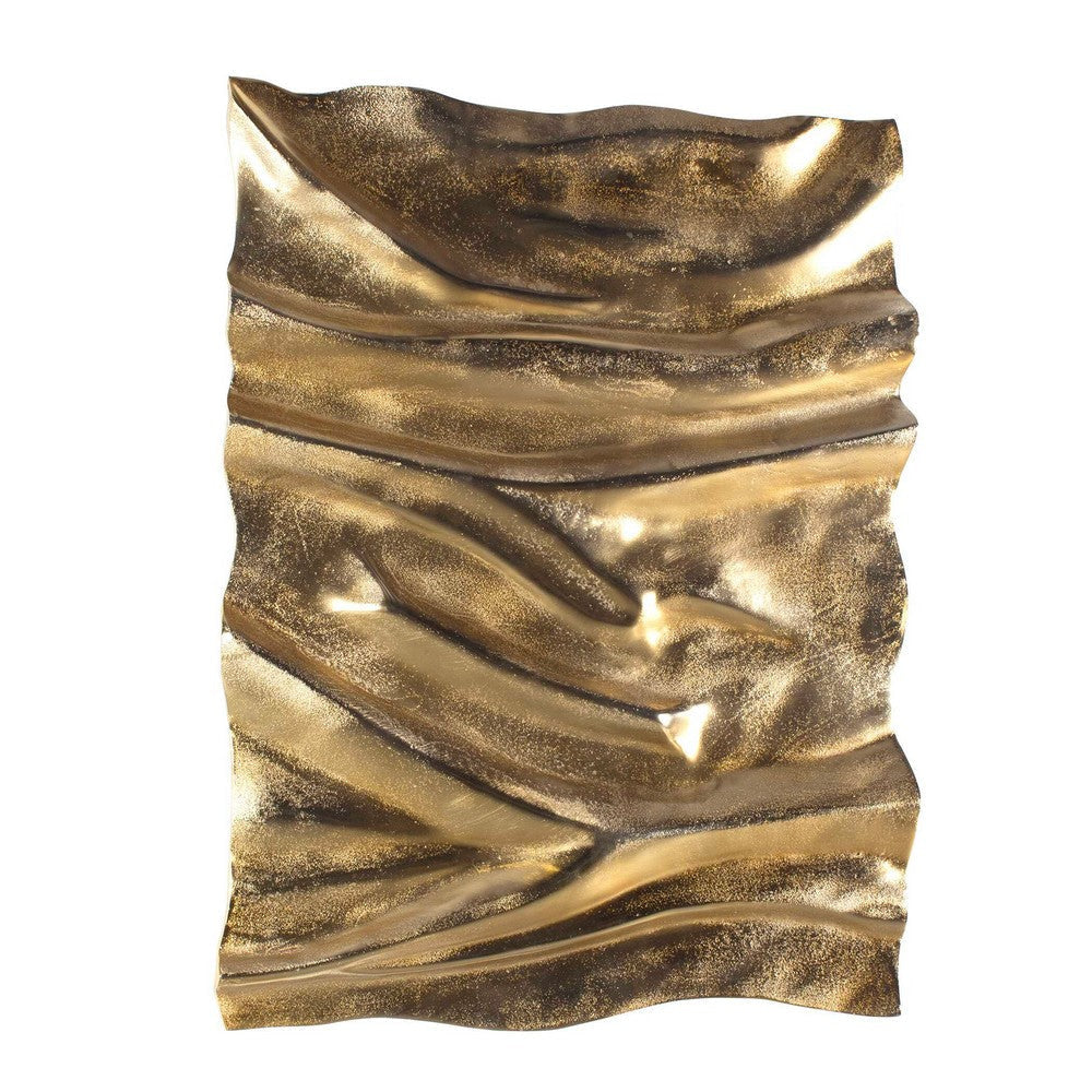 Uttermost Undulate Outdoor Gold Wall Panel