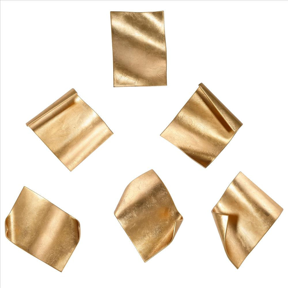Fluttering Pages - 14.17 inch Metal Wall Decor (Set of 6)