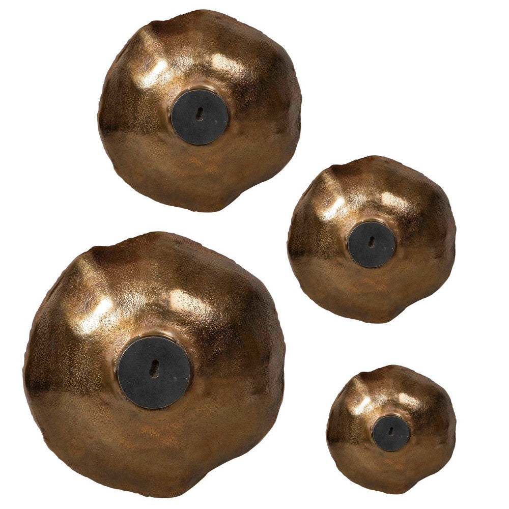 Uttermost Lucky Coins Brass Wall Bowls Set/4 UT-04299