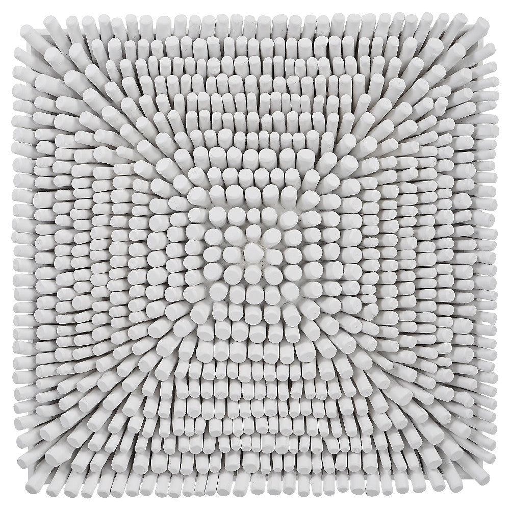 Uttermost Portside - Wood Wall Panel-24 Inches Tall and 24 Inches Wide-Matte White Finish