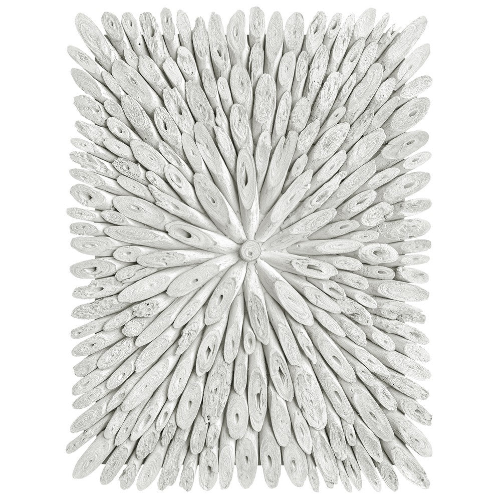 Uttermost Bahama Wood - Wall Decor-29.5 Inches Tall and 39.37 Inches Wide-White Washed Finish