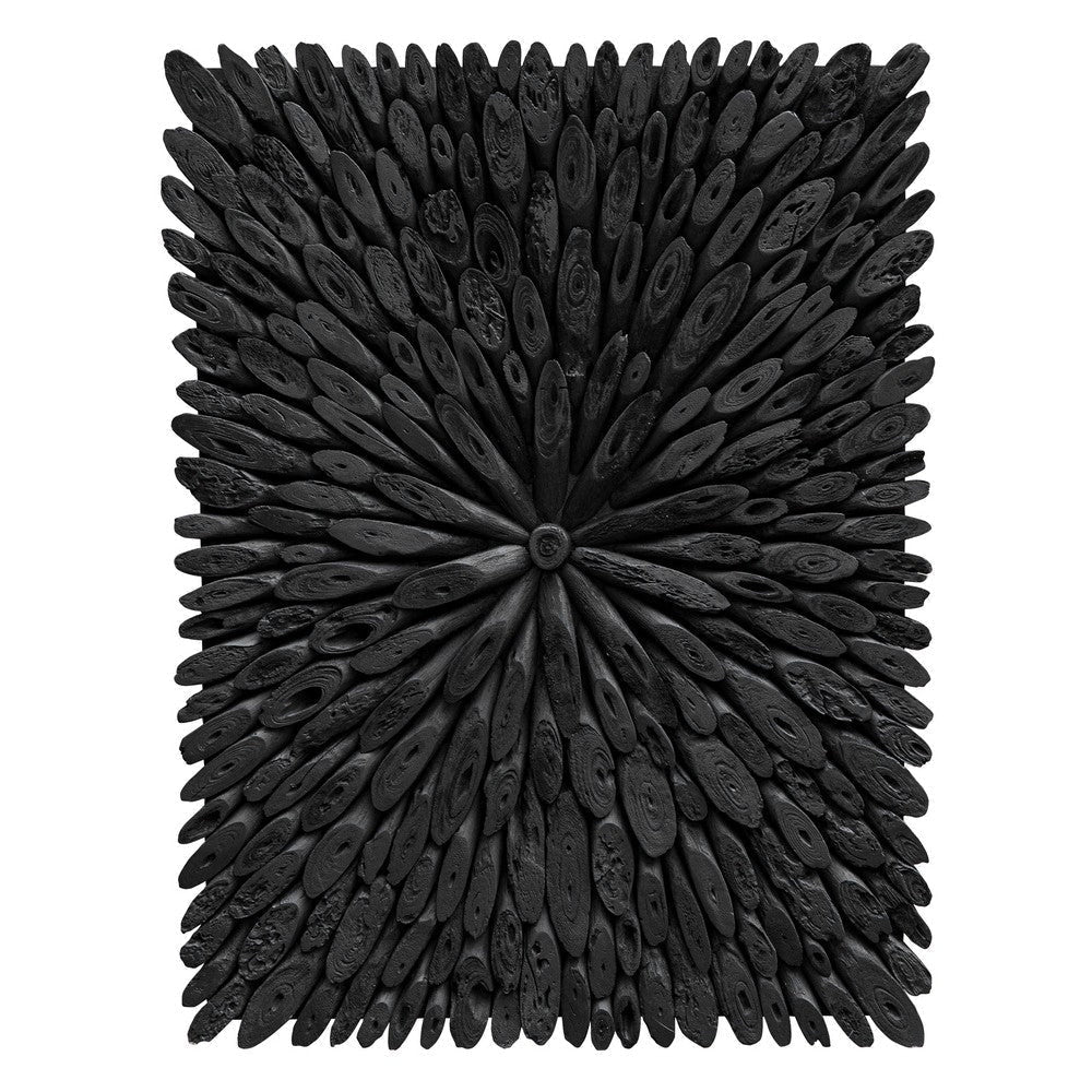 Uttermost Bahama Wood - Wall Decor-29.5 Inches Tall and 39.37 Inches Wide-Black Finish