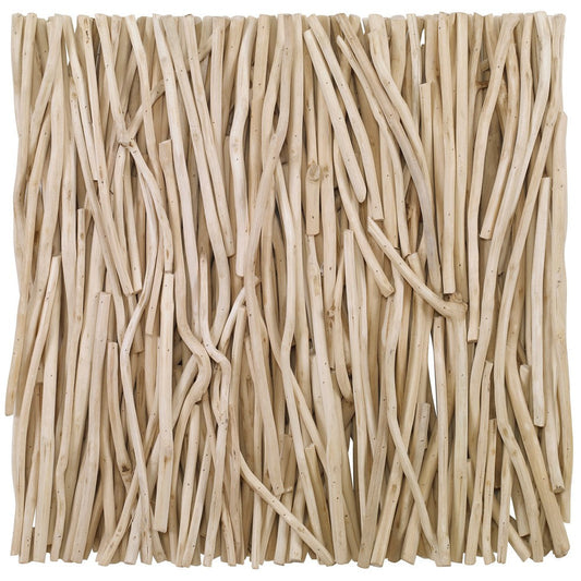 Uttermost Gathered Teak - Square Wall Decor-24 Inches Tall and 24 Inches Wide-Bleach Finish