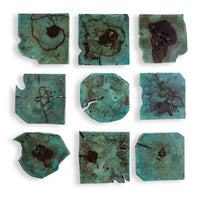 Uttermost Bahati Wood Wall Décor In Blue Set/9