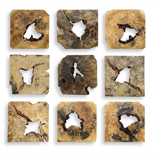 Uttermost Bahati Wood Wall Décor In Natural Set/9