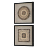 Uttermost Intertwine Knit Paper Shadow Box Set/2 UT-04367