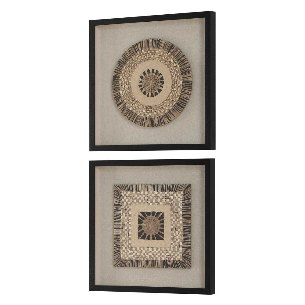 Uttermost Intertwine Knit Paper Shadow Box Set/2 UT-04367