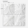 Uttermost Snowdrift Sculpted White Wall Decor Set/4 UT-04368