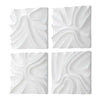 Uttermost Snowdrift Sculpted White Wall Decor Set/4 UT-04368